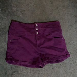 High Waisted Maroon shorts